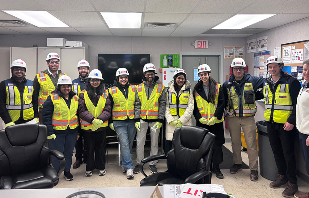 Suffolk hosts Northeastern students for tour of B.C's Catholic Religious Arch. jobsite